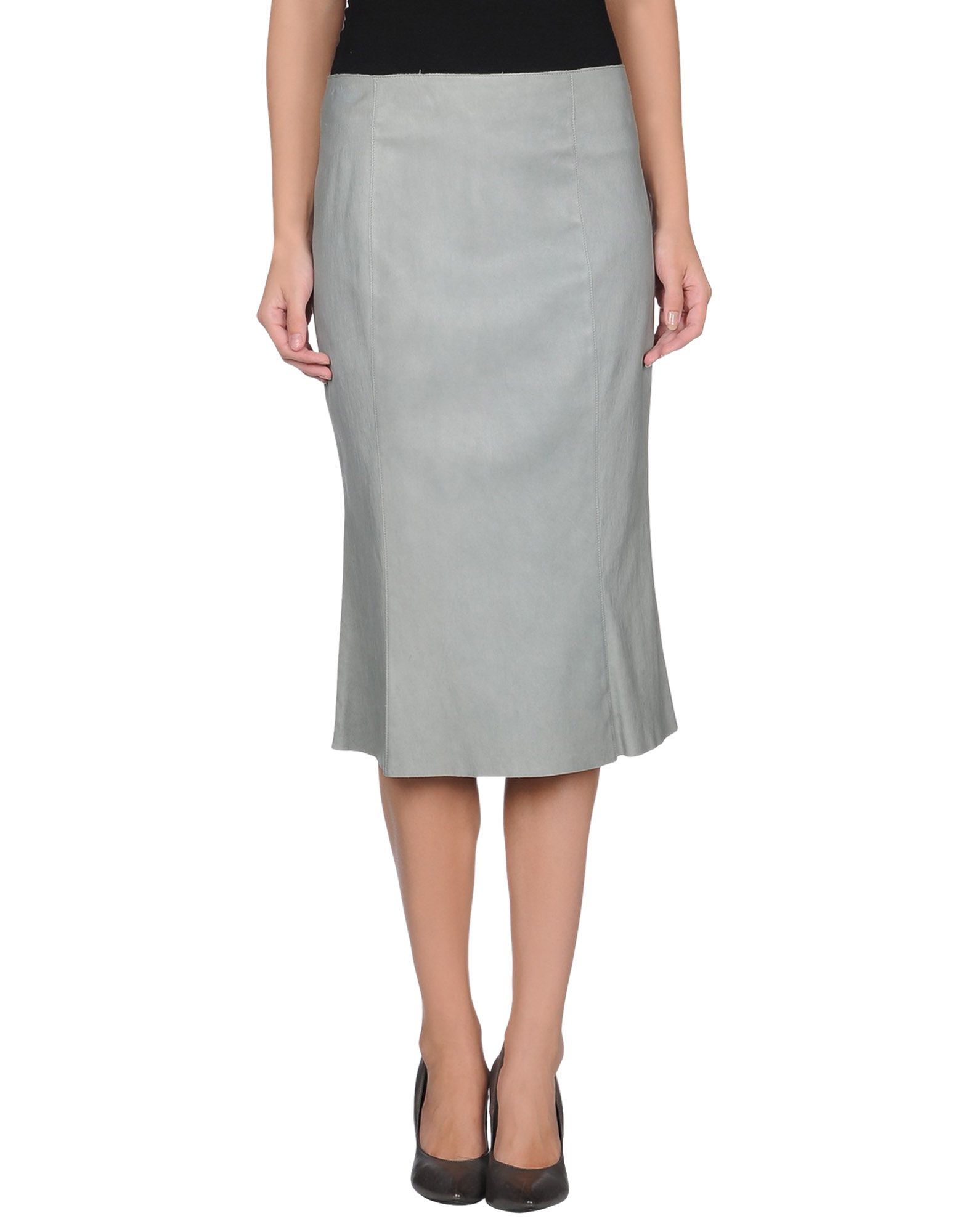 Lyst - Jitrois Leather Skirt in Gray