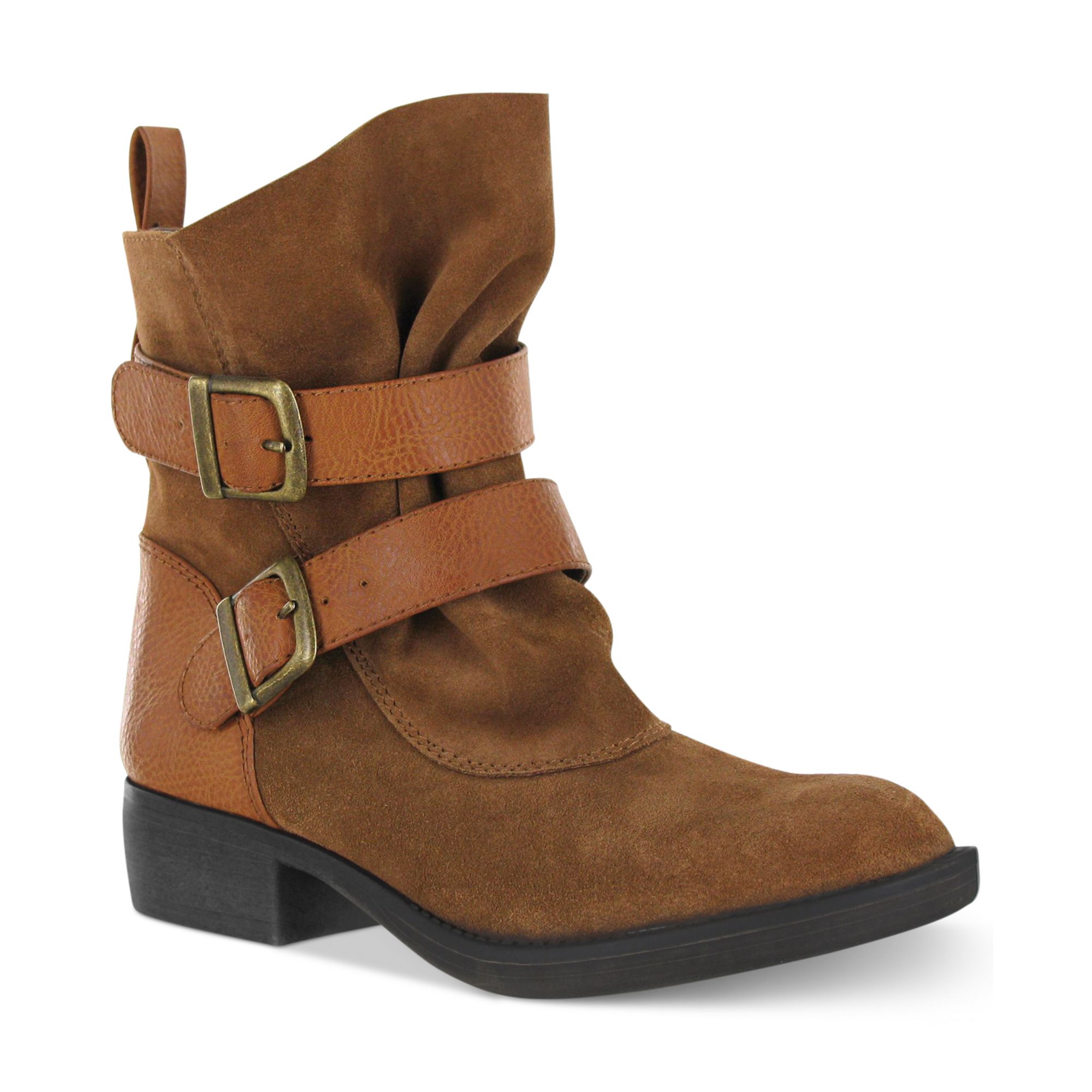 mia castro suede bootie