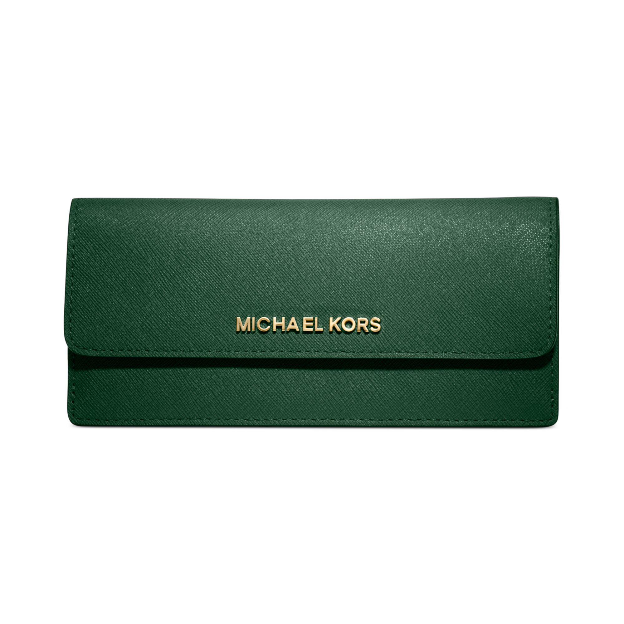 Michael Kors Jet Set Travel Wallet in Malachite (Green) | Lyst