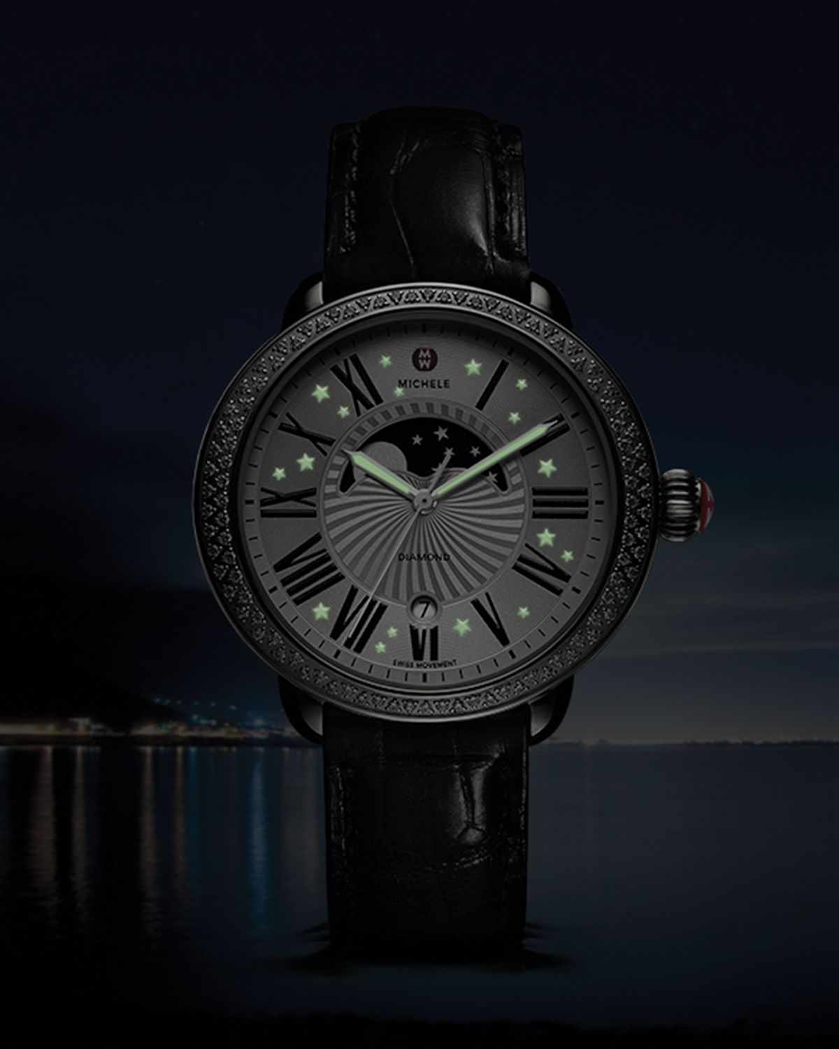 michele moon phase watch