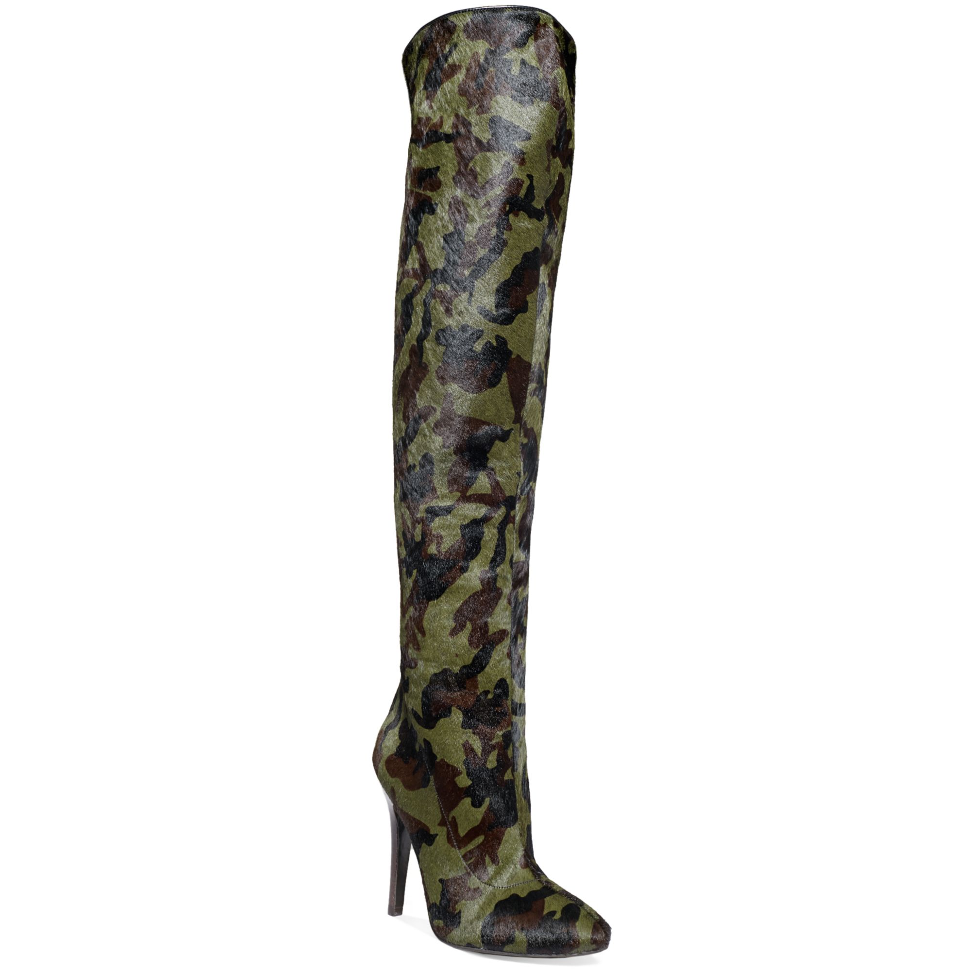 camo over the knee boots