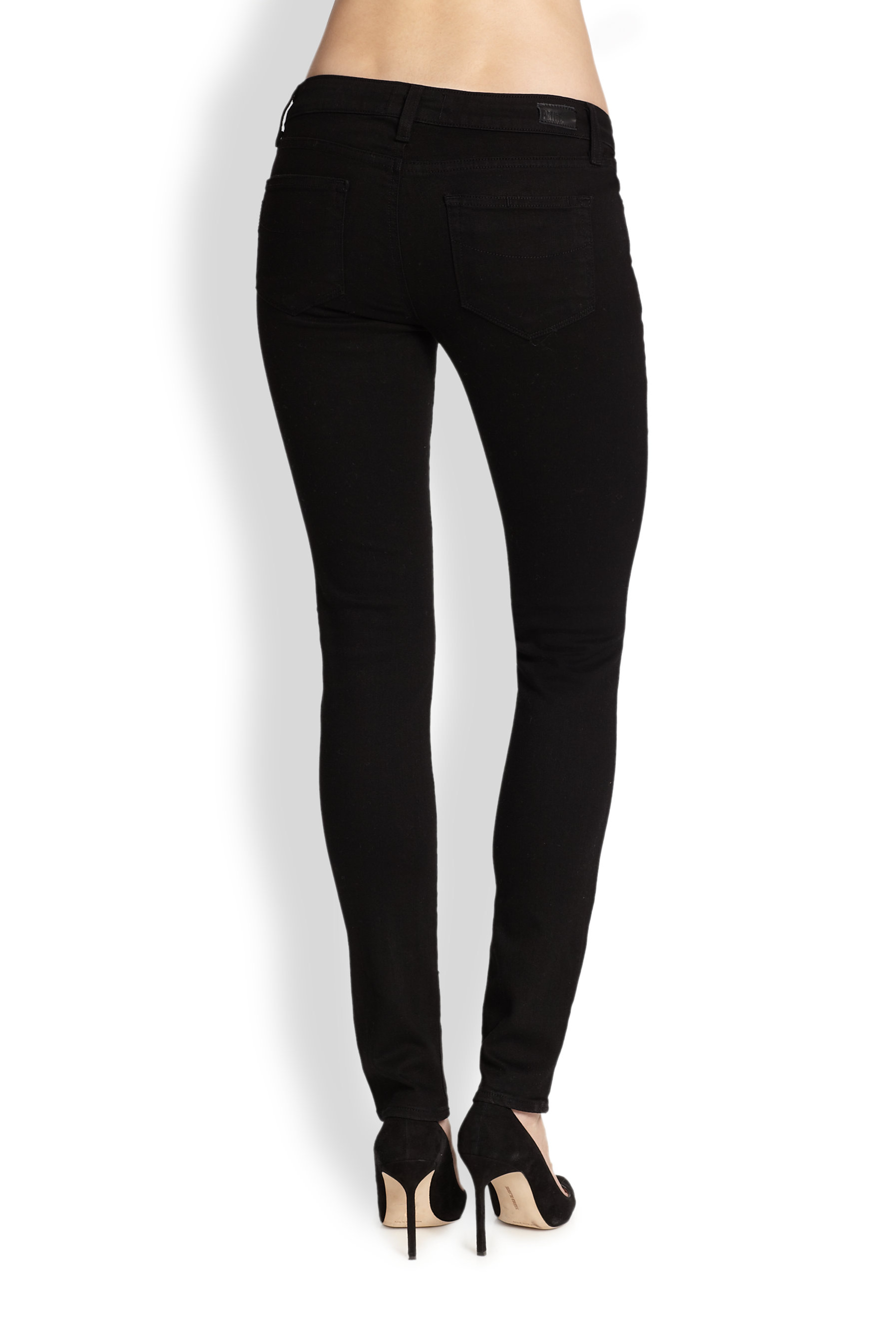 paige black skinny jeans