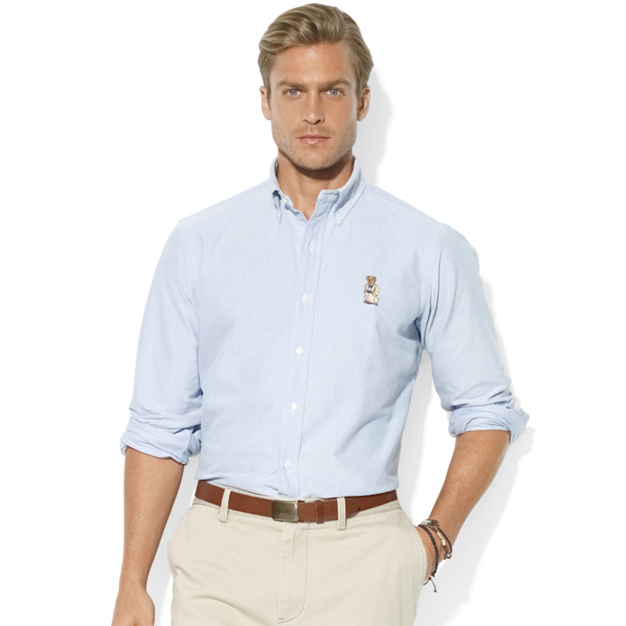 polo ralph lauren cotton oxford sport shirt