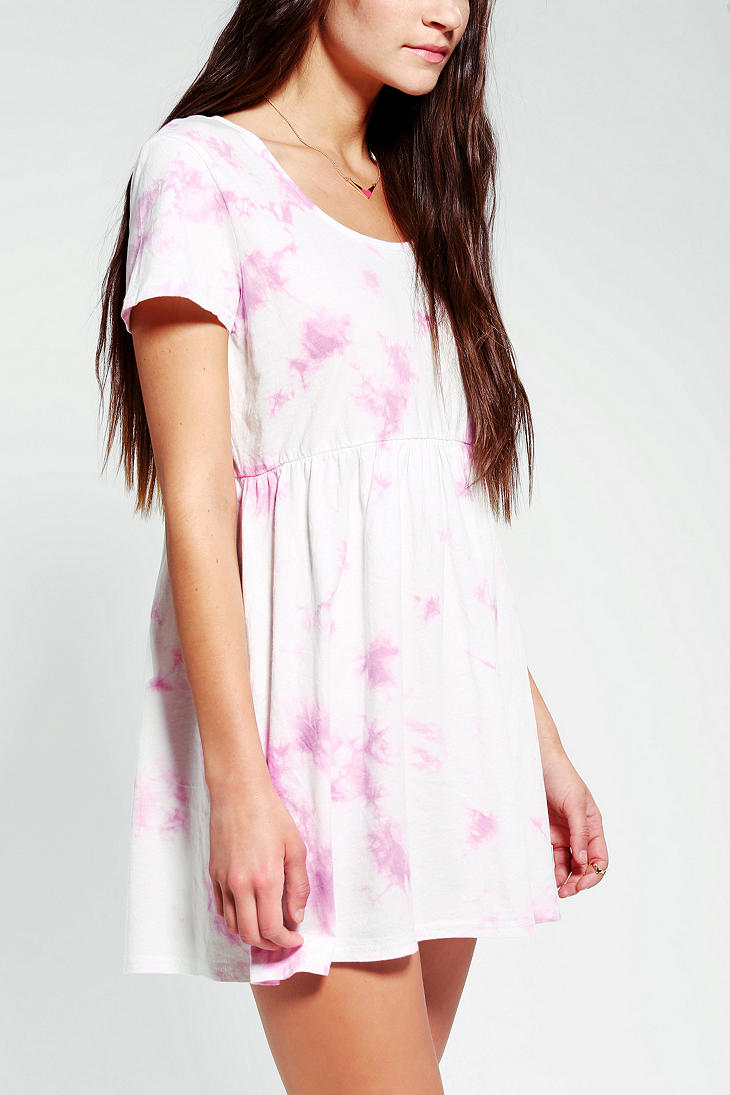 tie dye babydoll dress