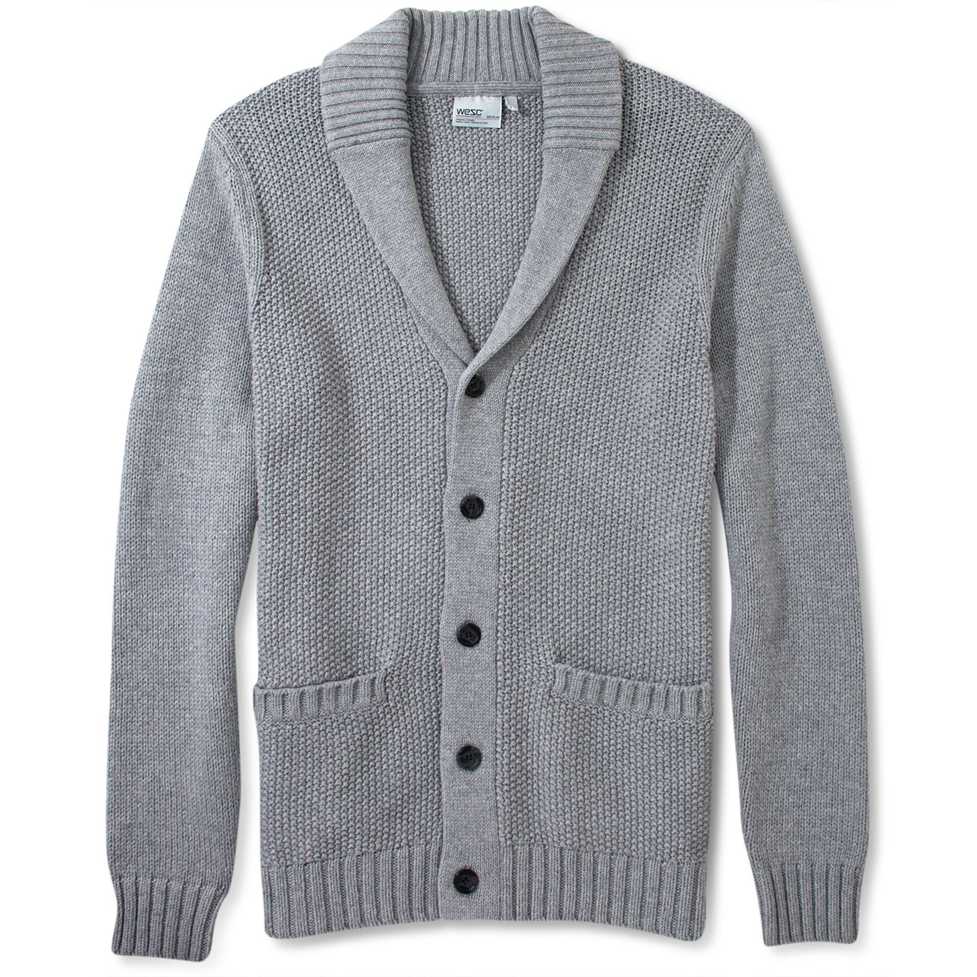 Lyst - Wesc Oscar Cardigan Sweater in Gray for Men