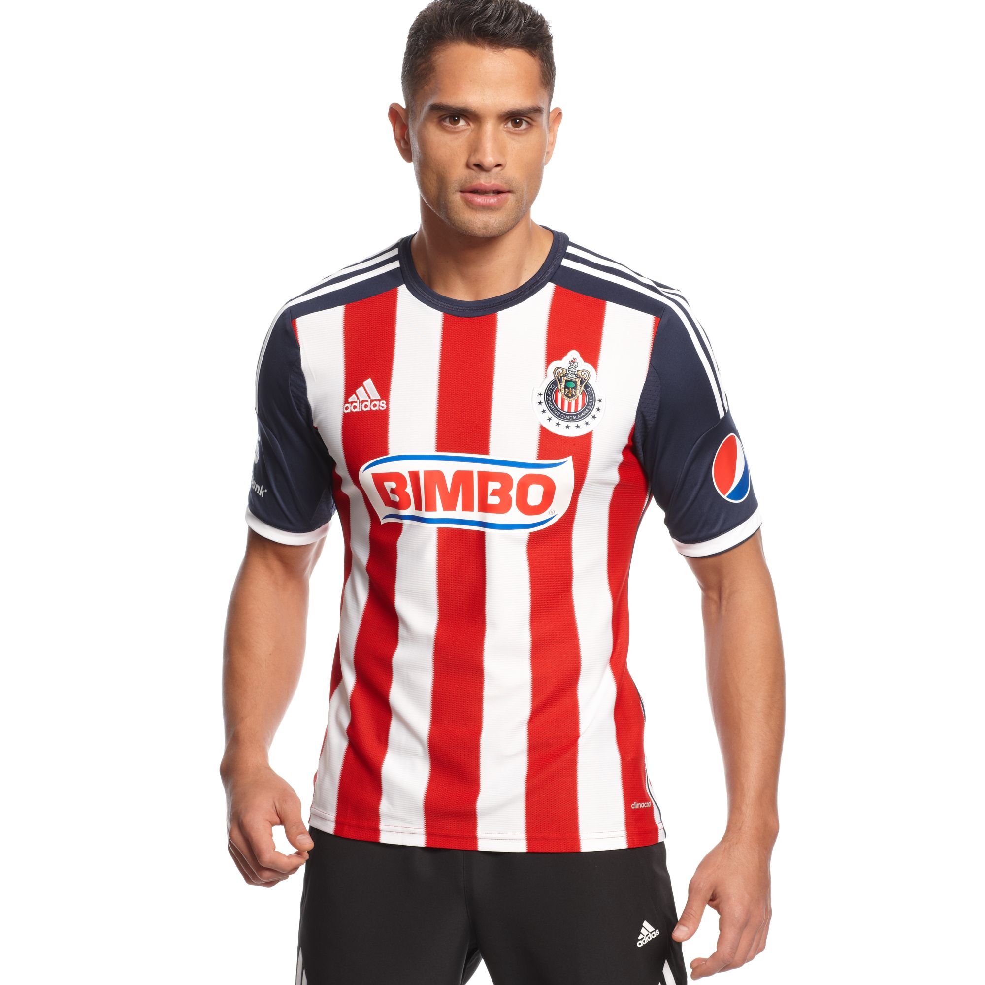 adidas Chivas Home Jersey in Red/White (Red) for Men - Lyst