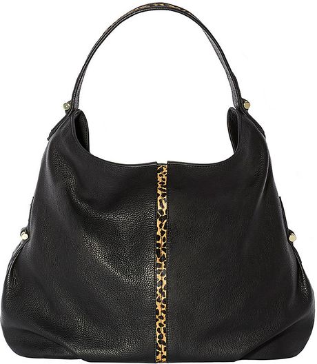 Vince Camuto Margo Leather Hobo Bag in Black | Lyst