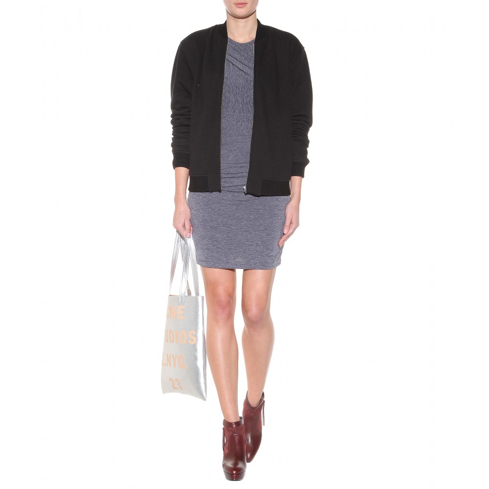 Lyst Acne Studios Track Leather Ankle Boots in Purple