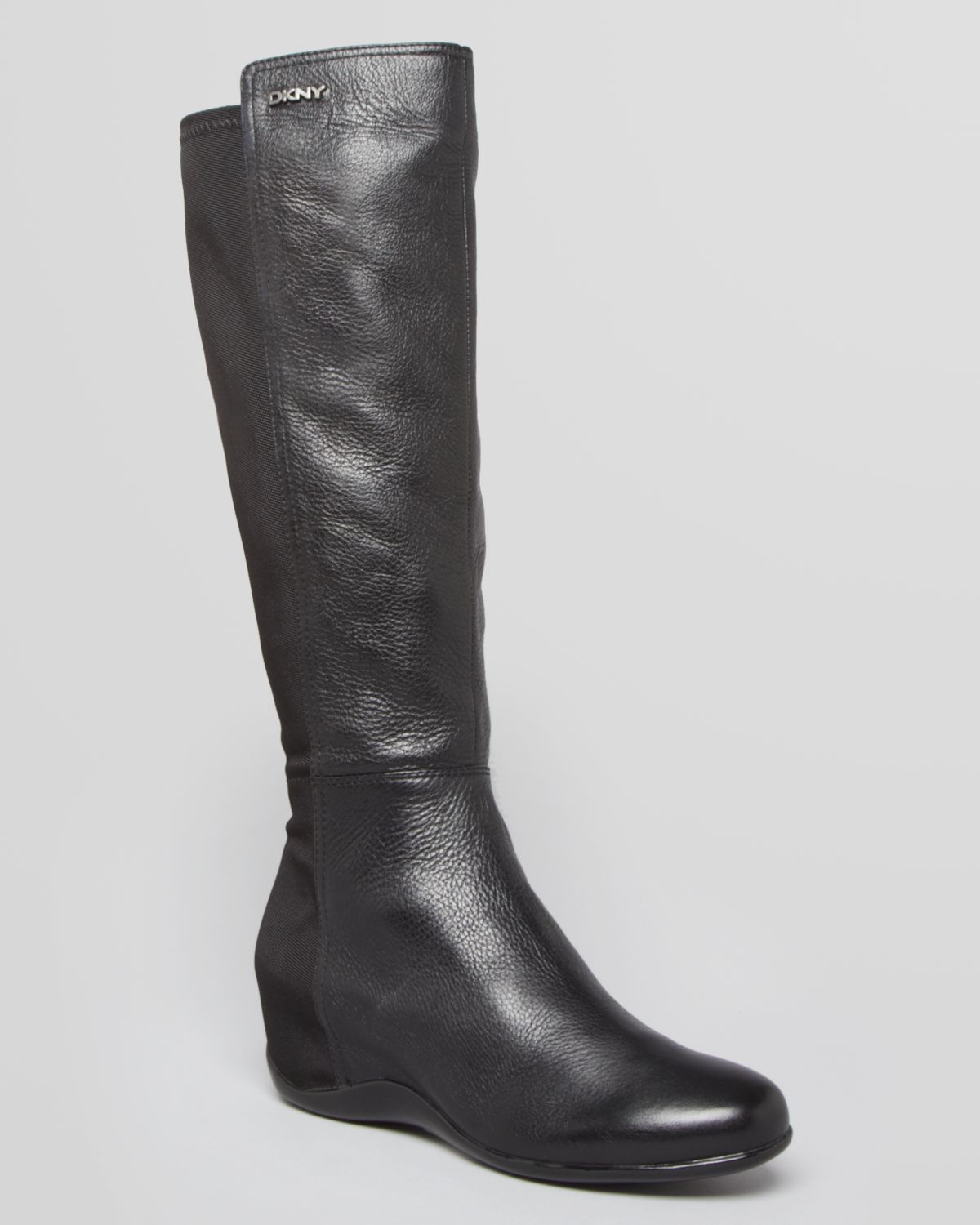dkny wedge boots