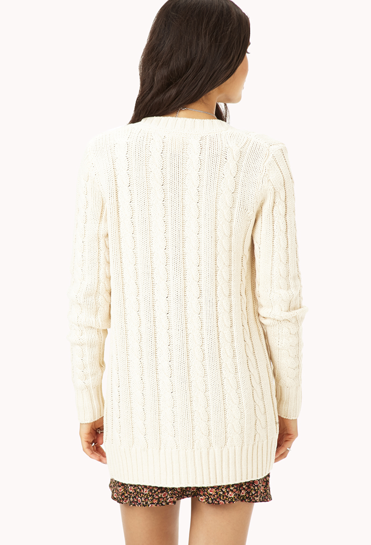 white cardigan forever 21