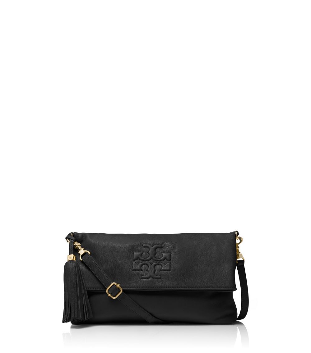 Tory Burch Bags | Tory Burch Thea Web Flap Crossbody | Color: Black | Size: Os | Quirrylyn's Closet