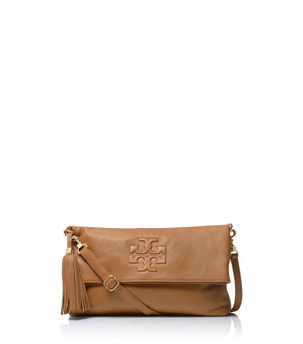 Tory Burch Thea Fold-over Cross-body in Brown