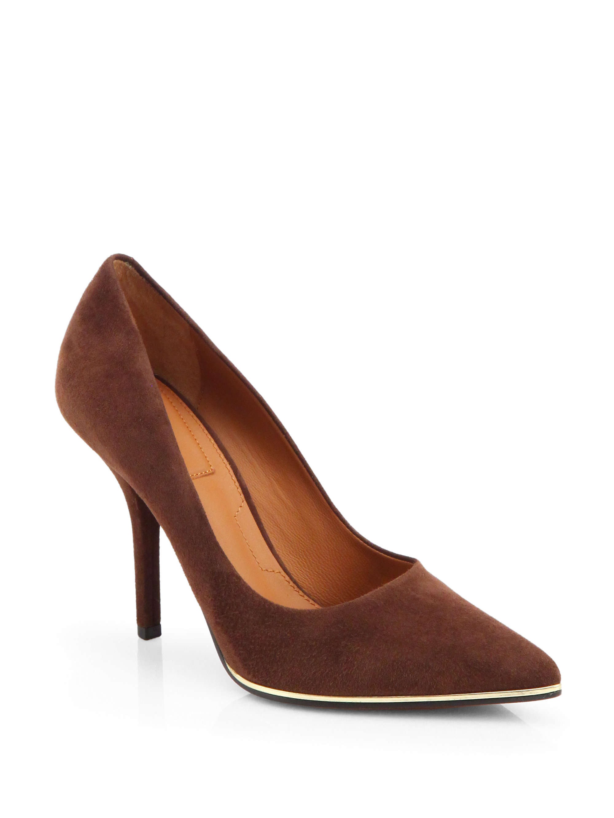 Lyst Givenchy Leather Pumps in Brown