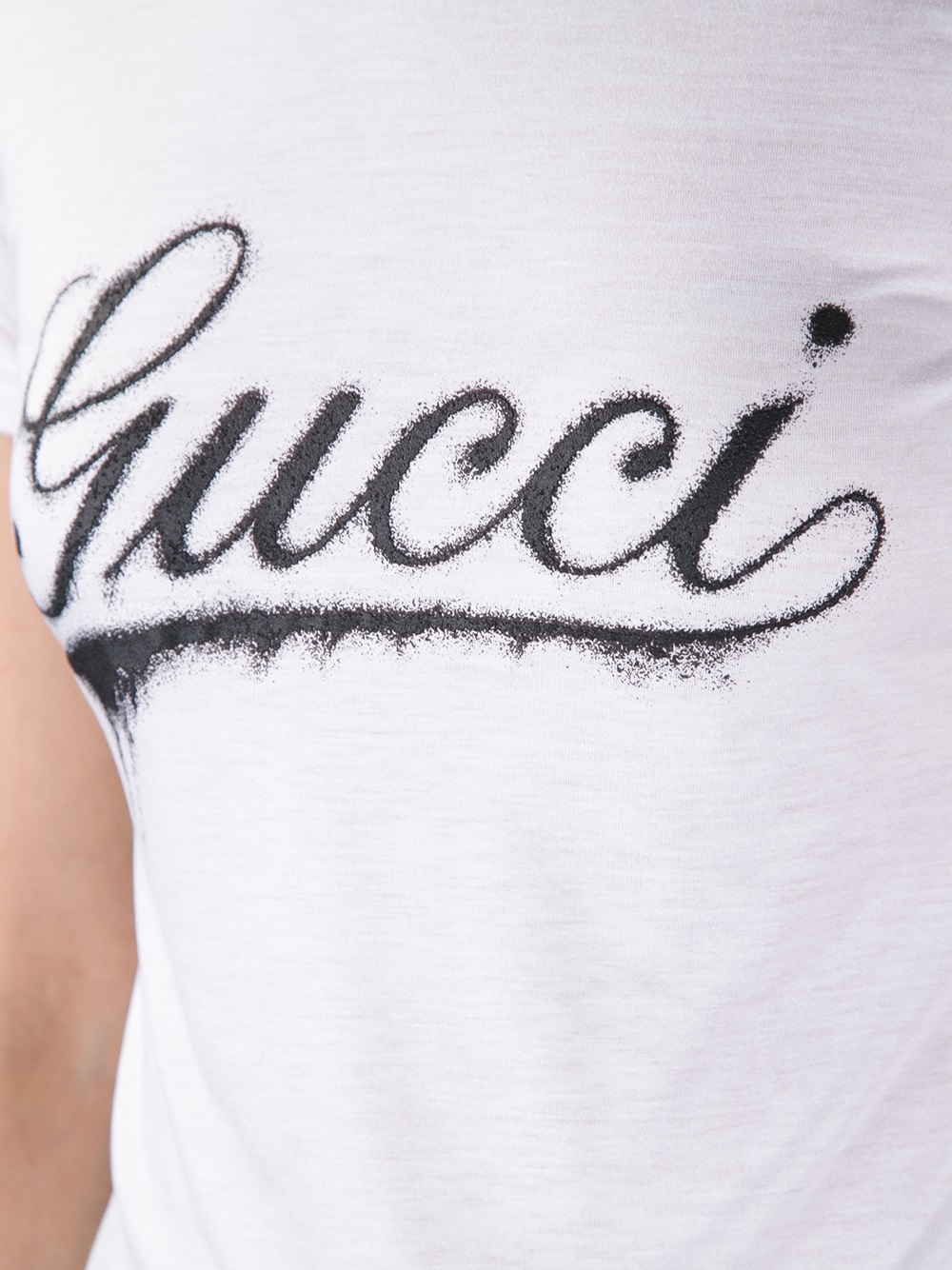 Lyst - Gucci Logo Print Tshirt in Black