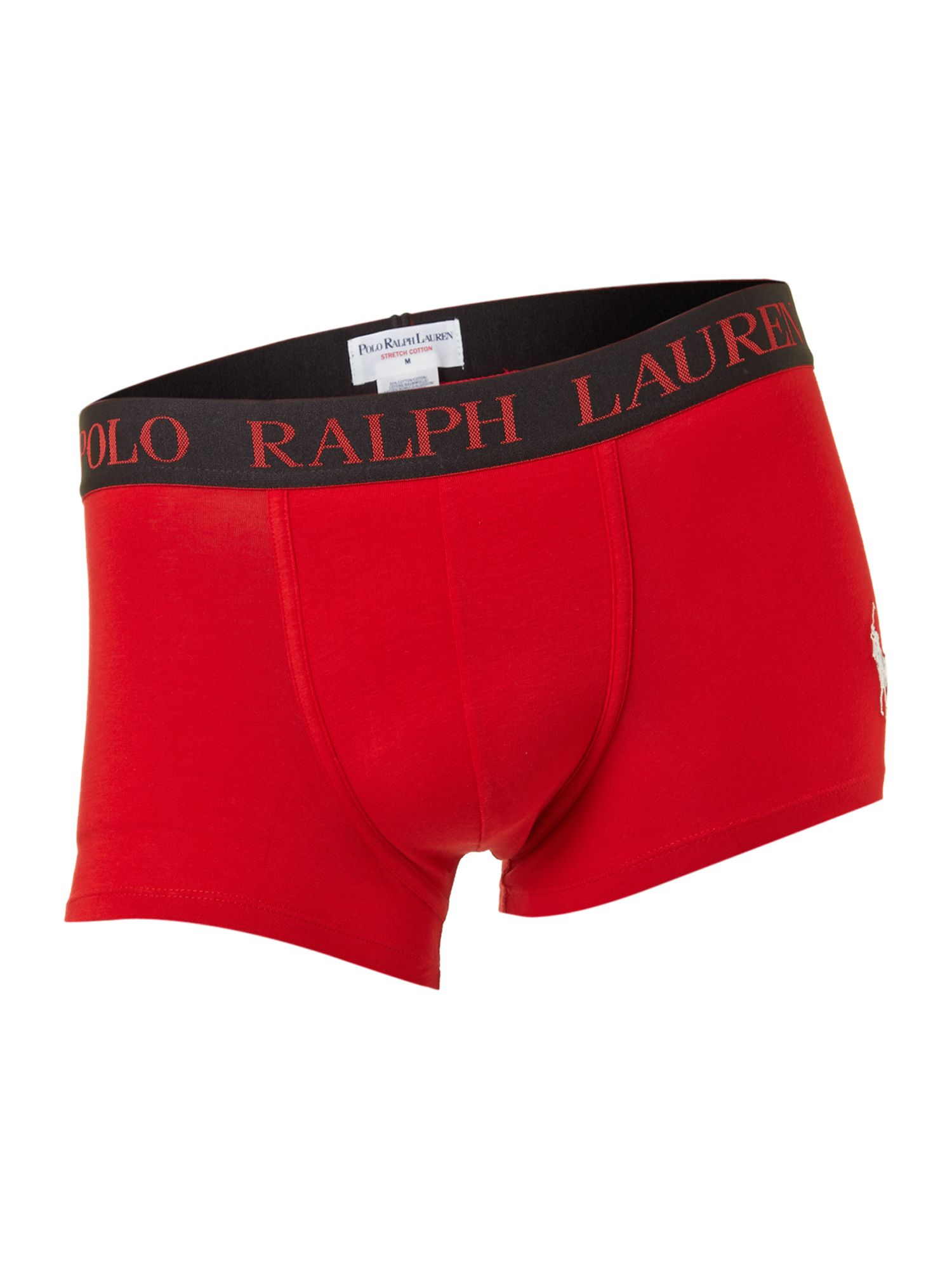 Polo Ralph Lauren Logo Waistband Underwear Trunk in Red for Men | Lyst