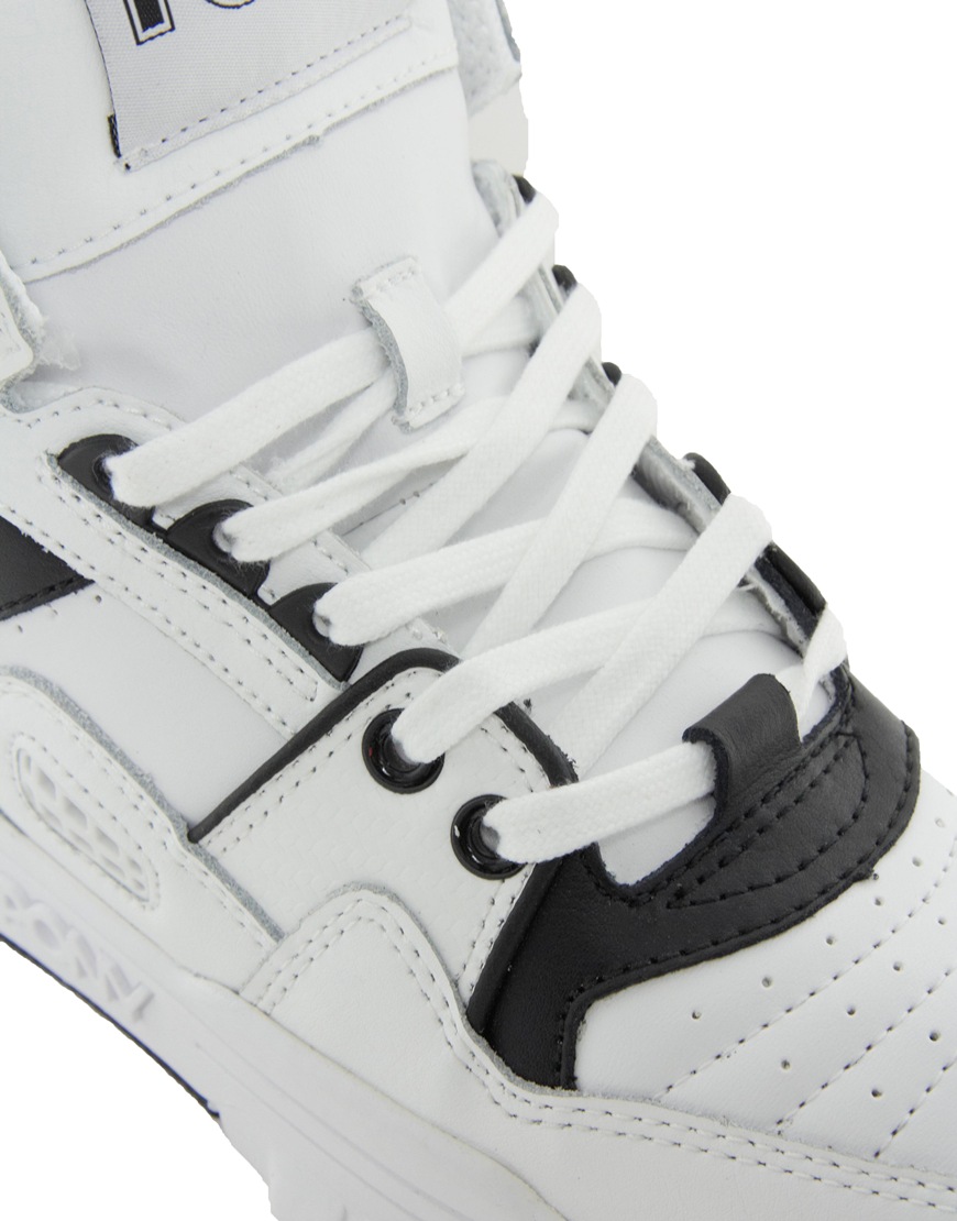 Calvin Klein Pony M100 White High Top Sneakers in Black | Lyst