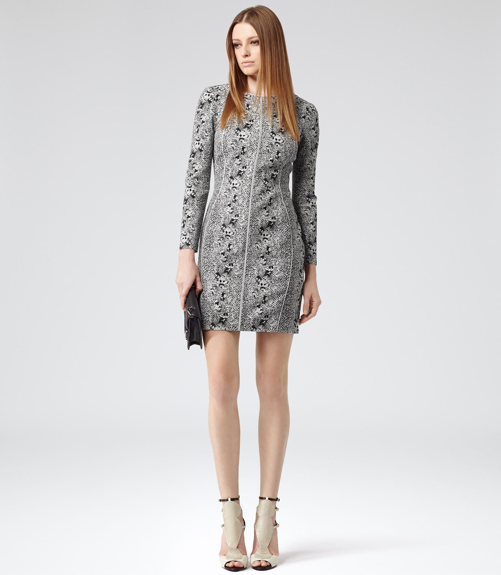 snake print gown