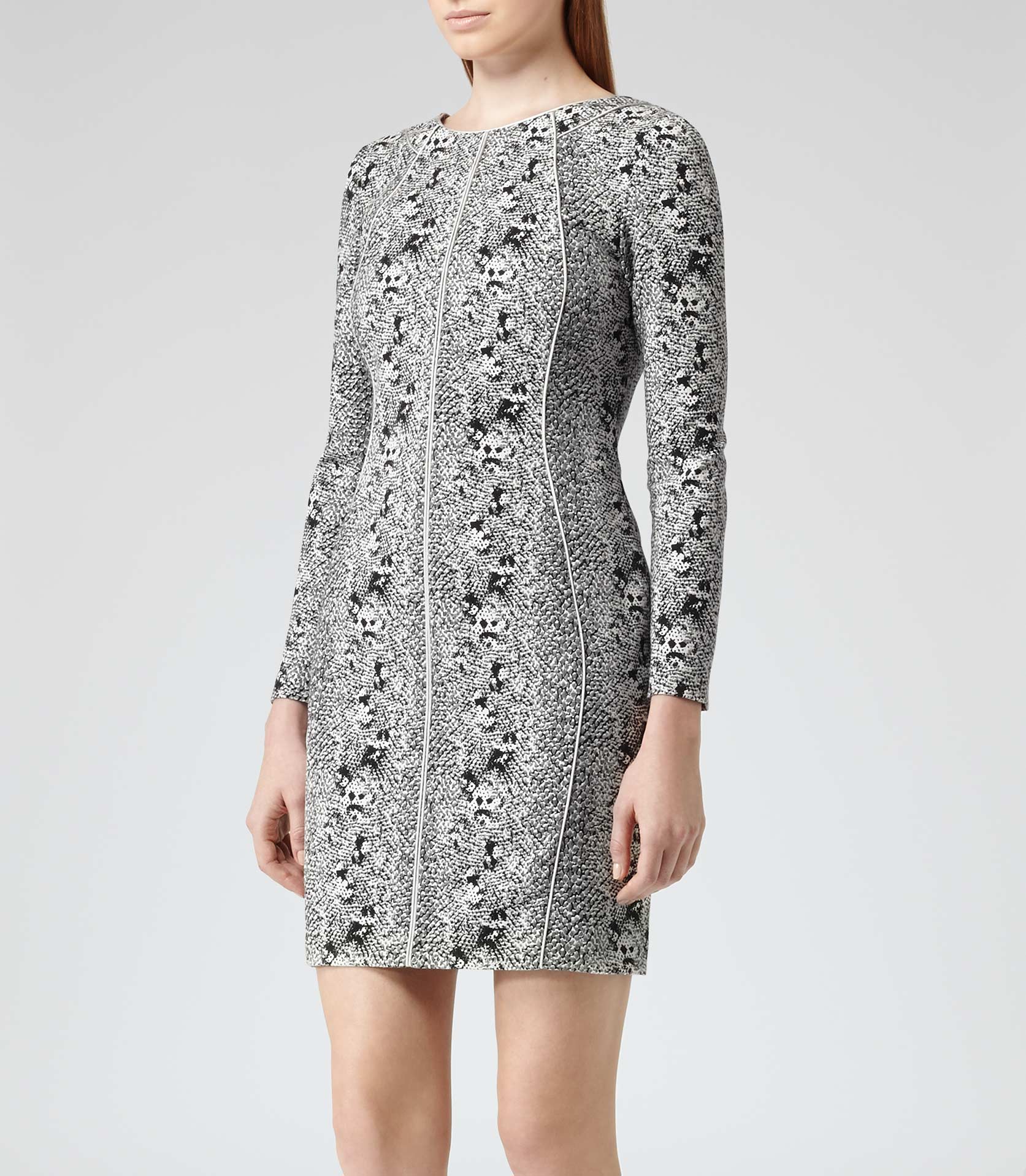 reiss snake print dress