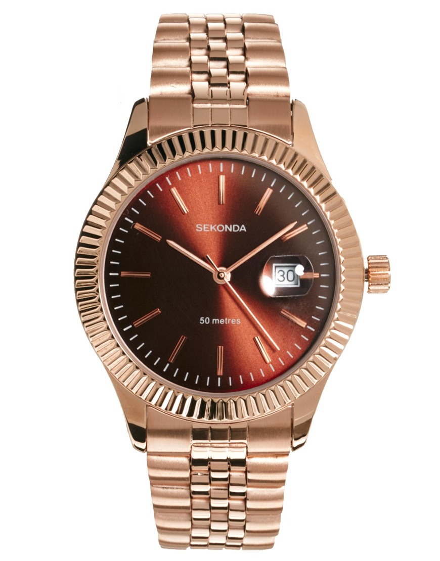 Lyst - Sekonda Rose Gold Bracelet Watch in Pink for Men