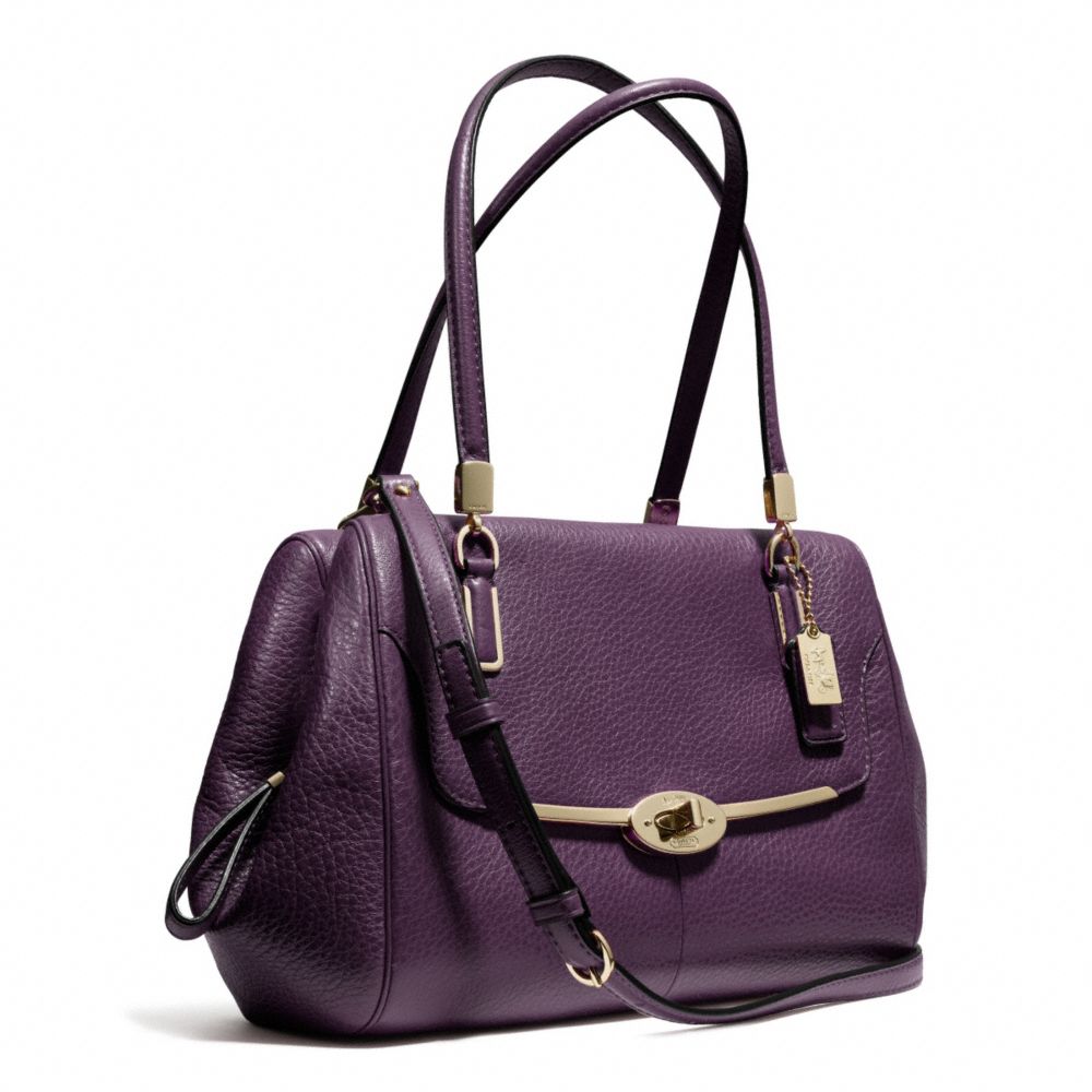 Lyst Coach Madison Small Madeline Eastwest Satchel In Leather Gallery Women S Coach Madison