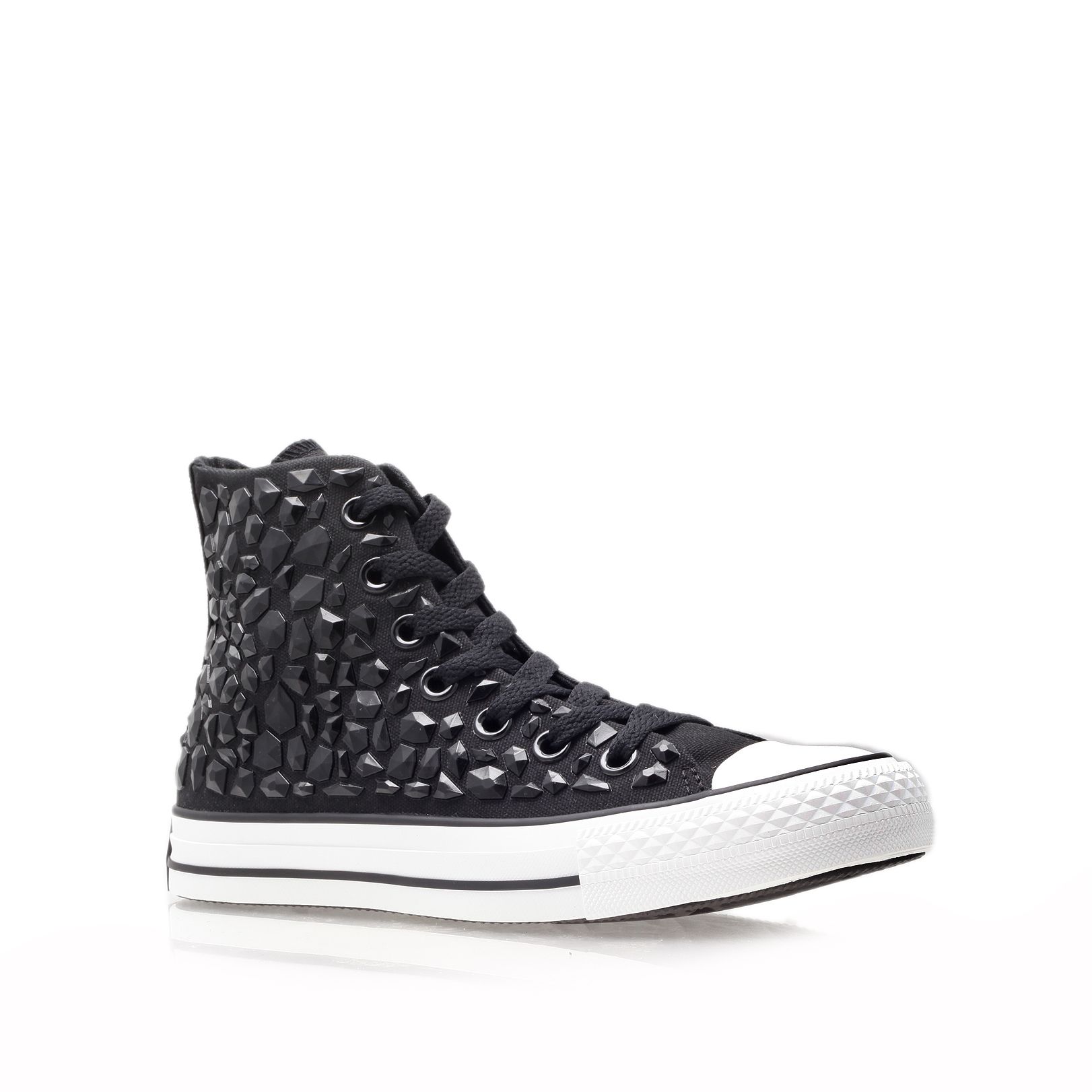 black rhinestone converse