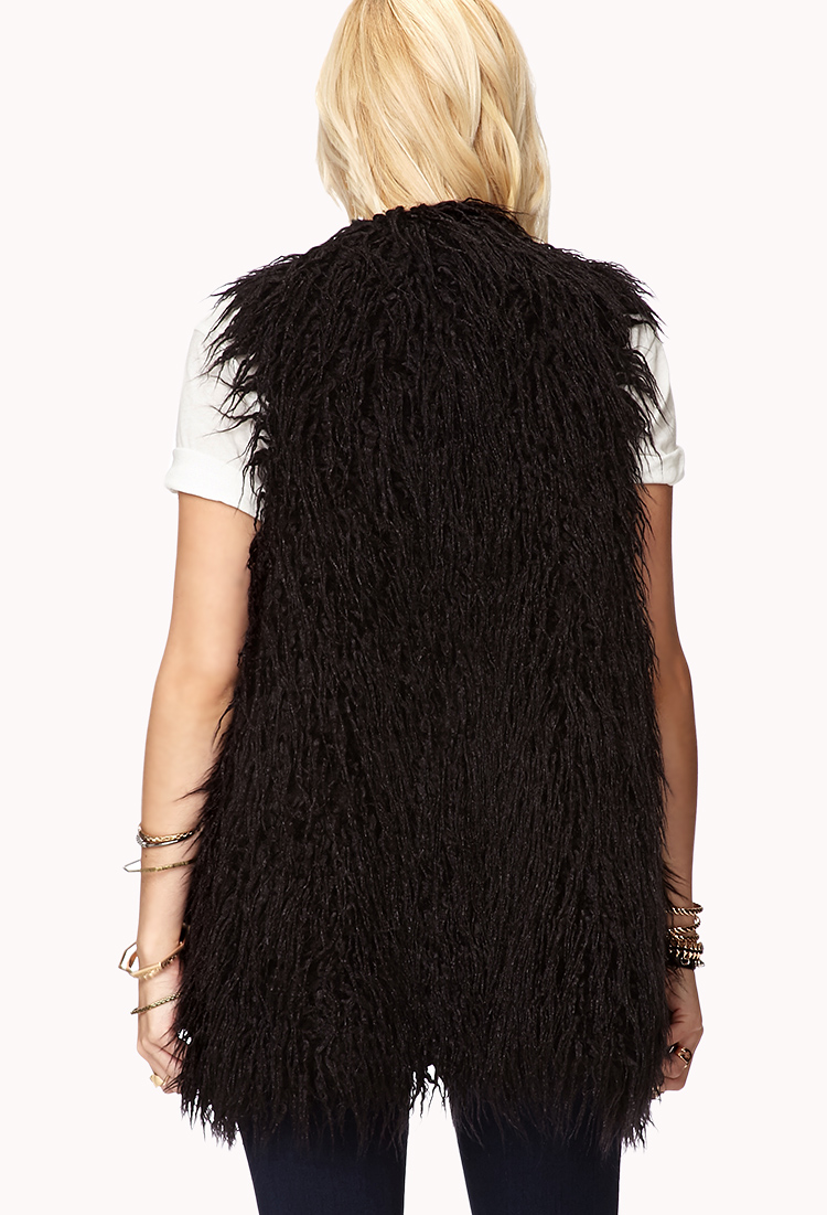 forever 21 fur vest