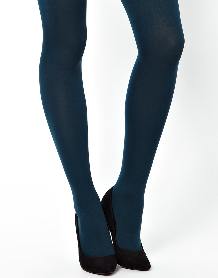 Gipsy 100 Denier Tights in Teal (Darkindioteal) Lyst