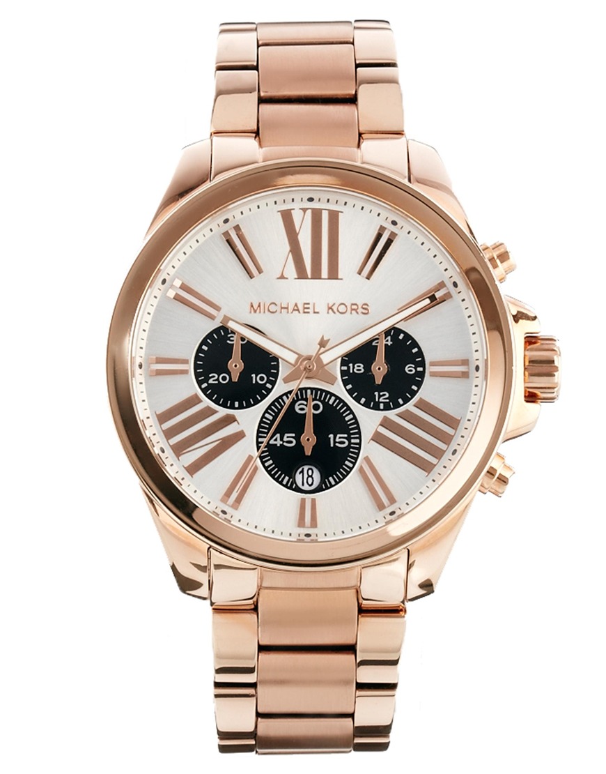 michael kors gold watch pink face