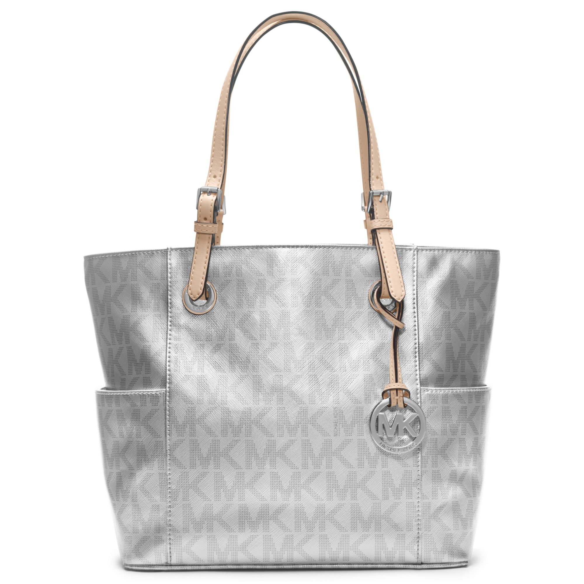 Fighter commentator nice to meet you Michael Kors Signature Metallic East West Tote | Lyst