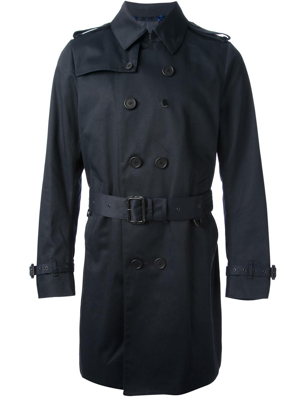 Lyst - Paul Smith Trench Coat in Blue for Men