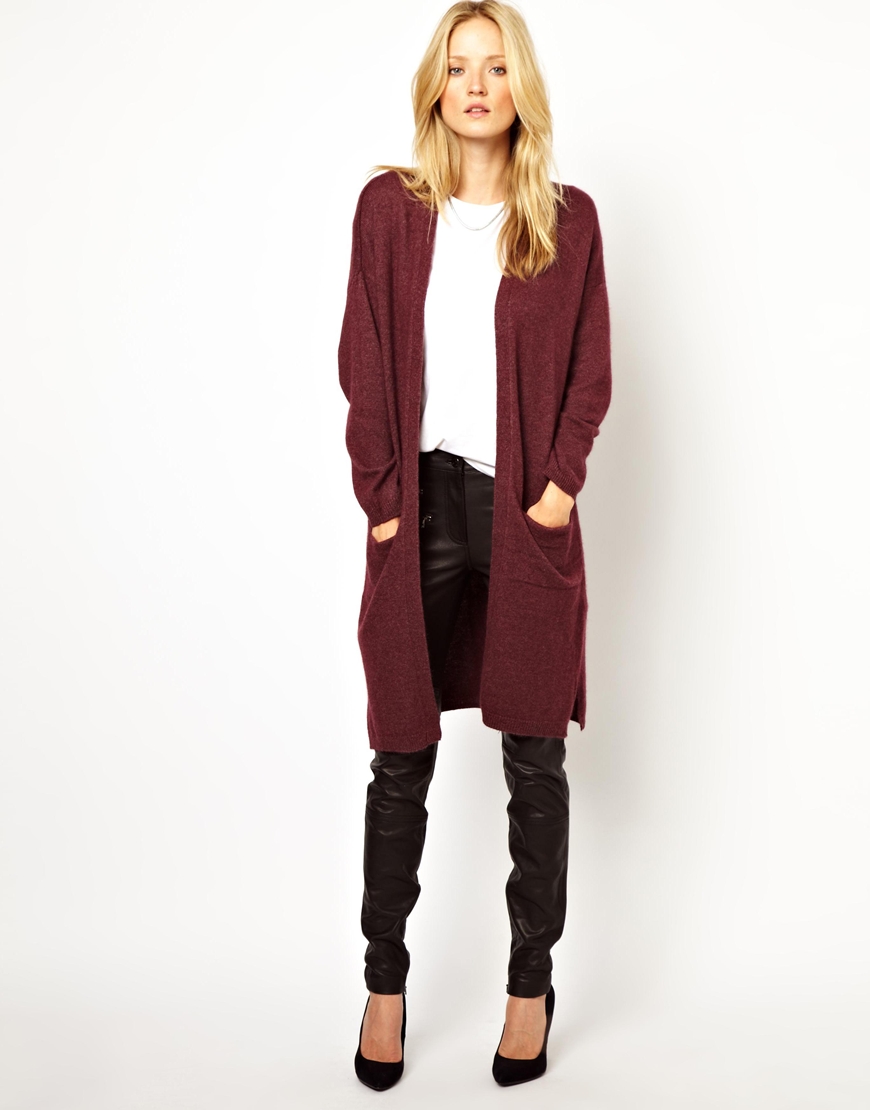 longline knit cardigan