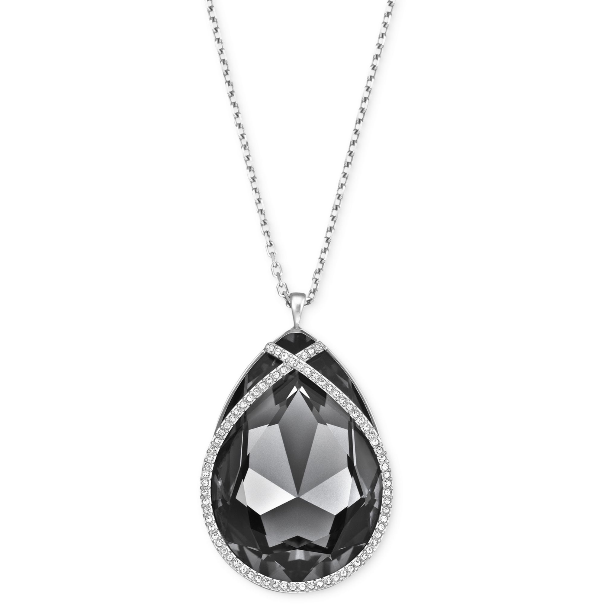 Swarovski black crystal necklace new arrivals