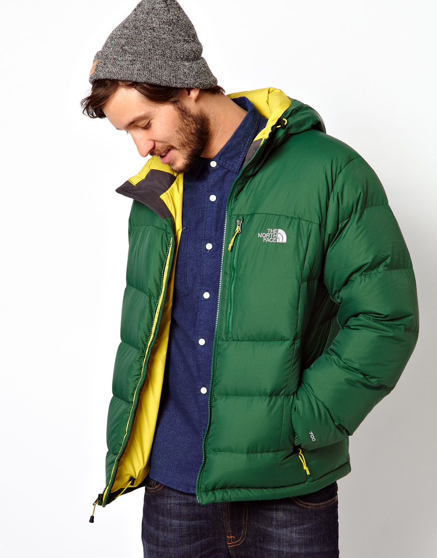 The north face down jacket green