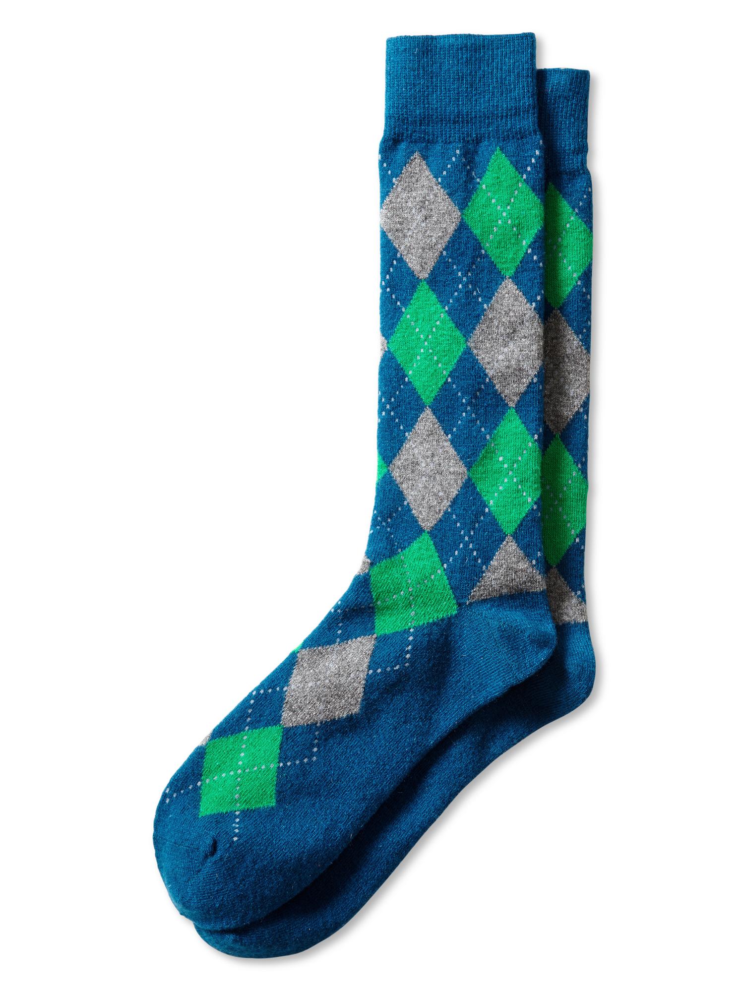 Banana Republic Argyle Sock Jade in Green for Men (Jade) | Lyst