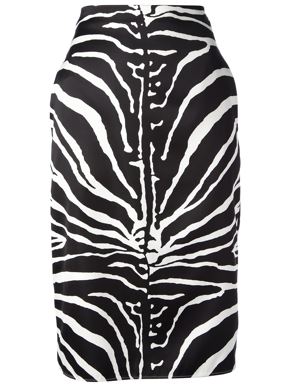 Carven Zebra Print Skirt in Black | Lyst