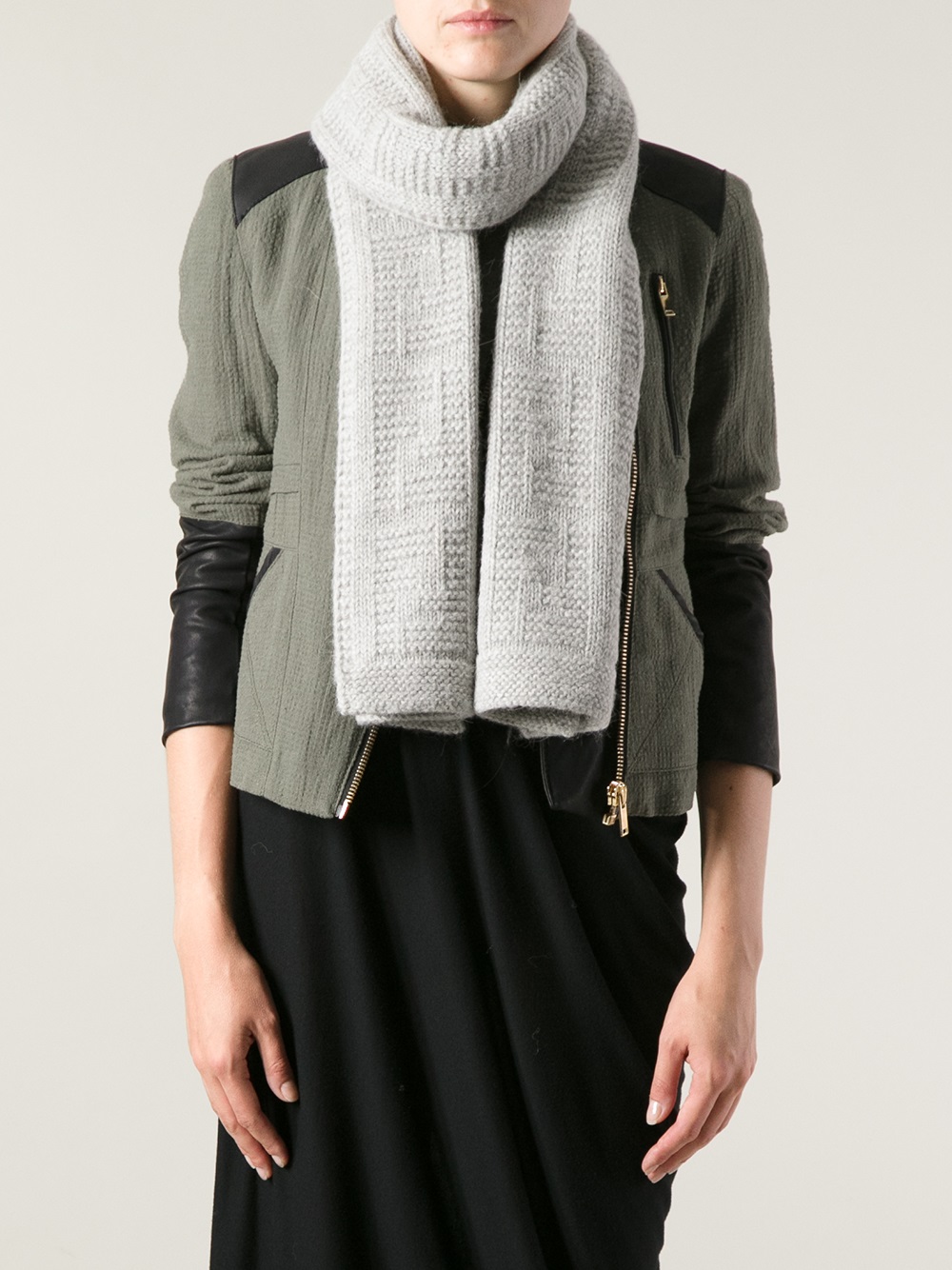 fendi knit scarf