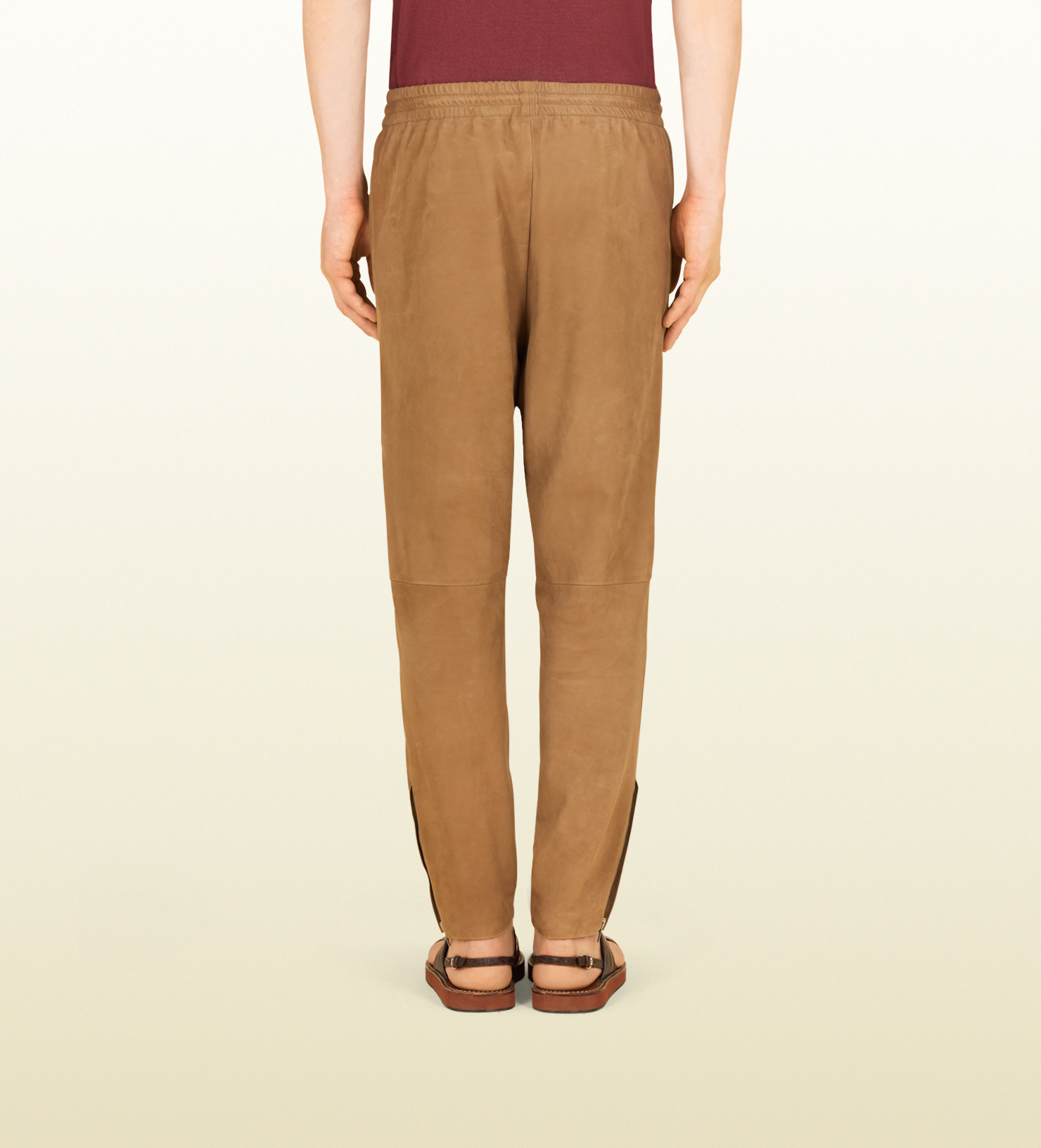 jogger pants beige