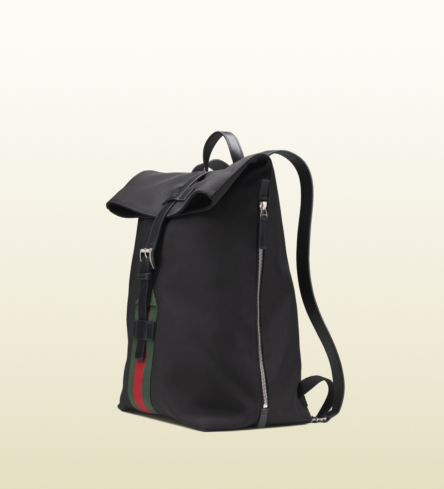 Gucci Black Techno Canvas Backpack in Black for Men | Lyst