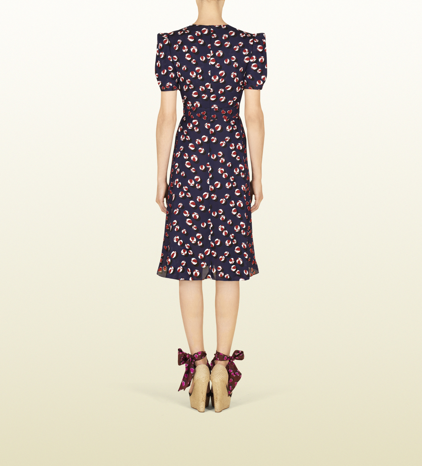 ball print dress