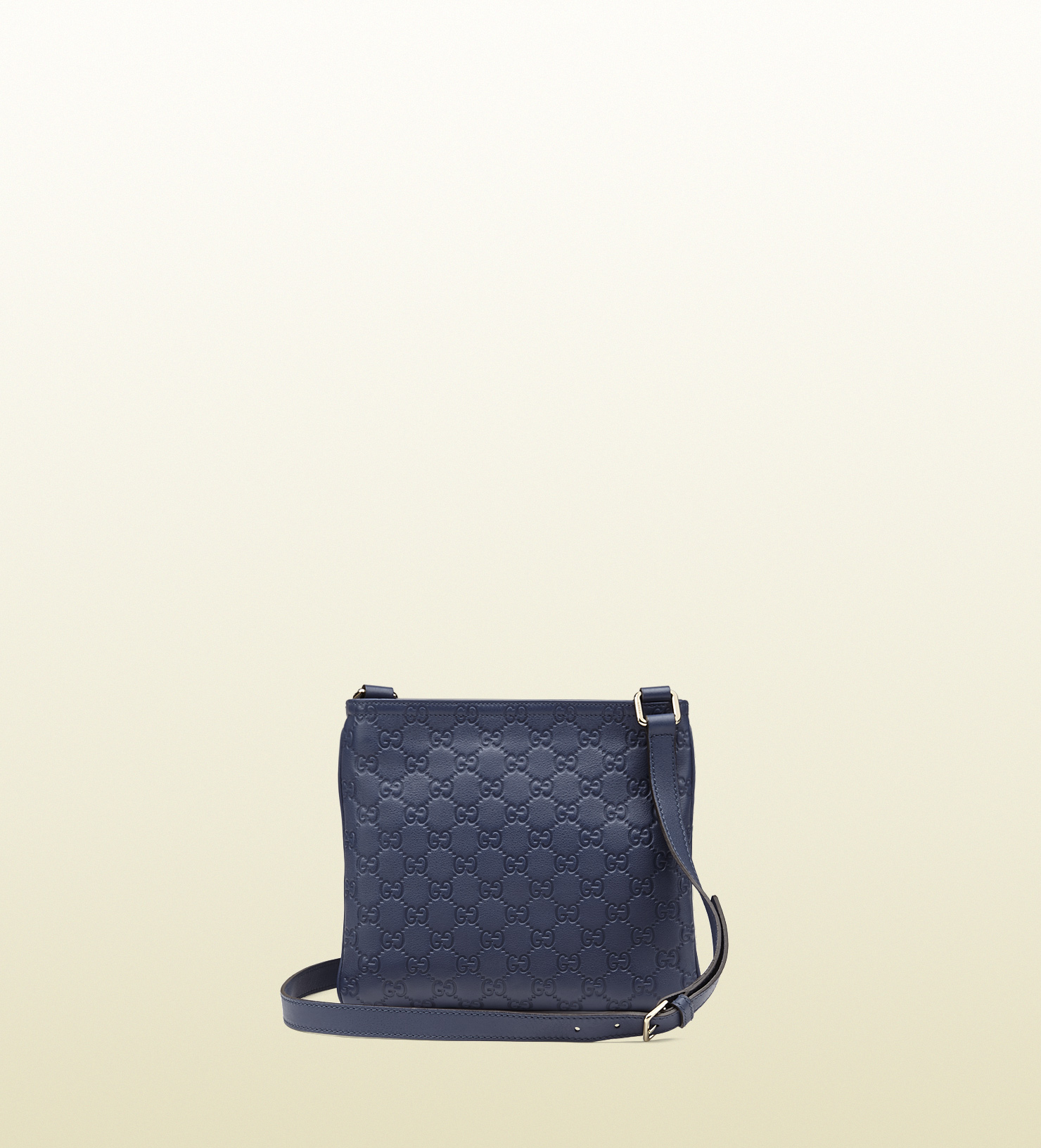 blue gucci messenger bag