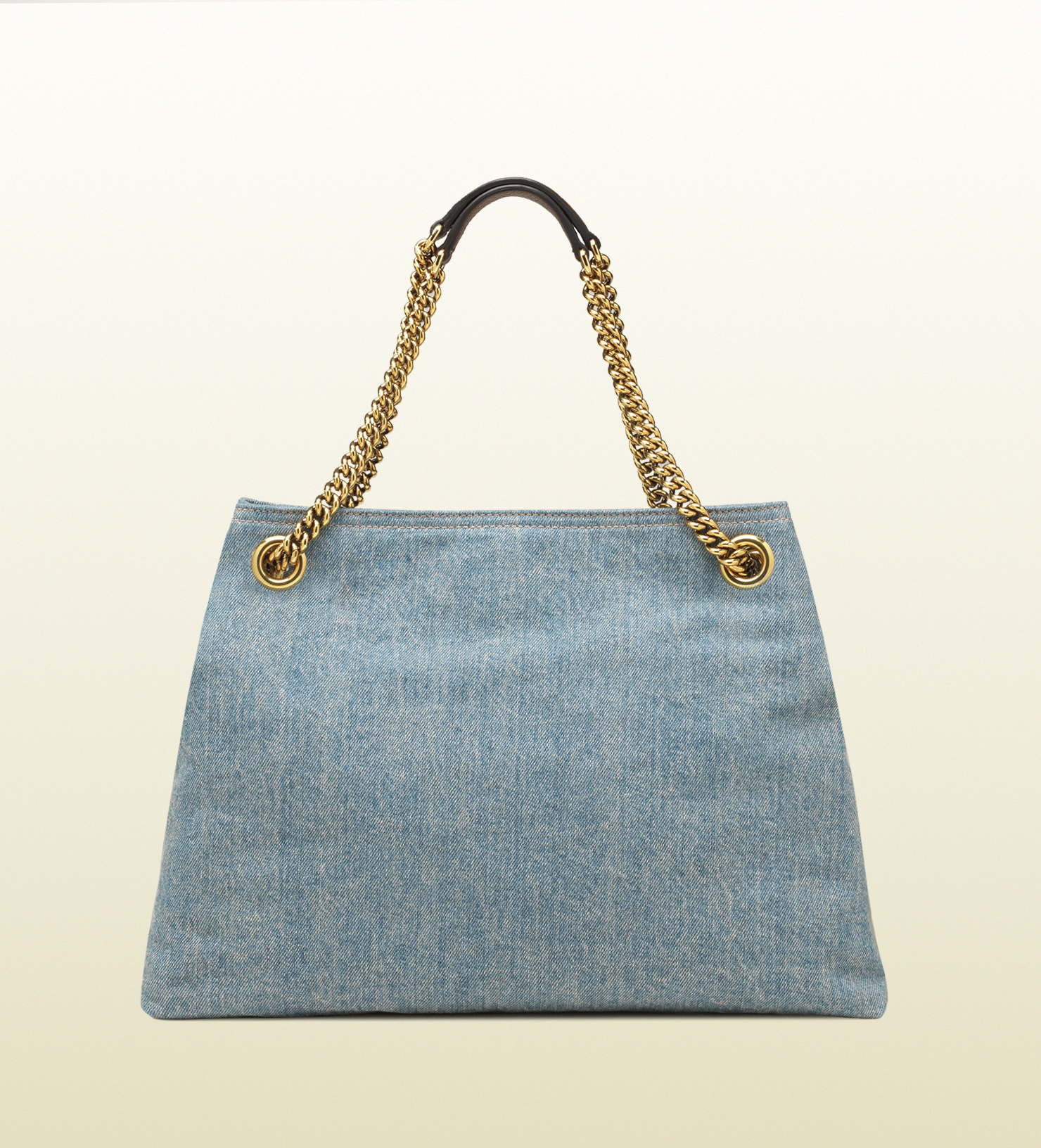 GUCCI バッグ　ソーホー チェーンショルダーバッグ　デニム gucci-blue-soho-blue-denim-