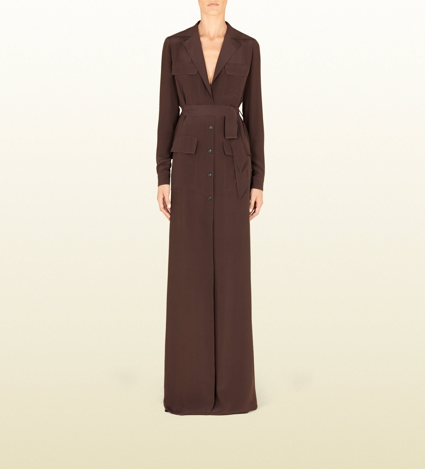 gucci brown dress