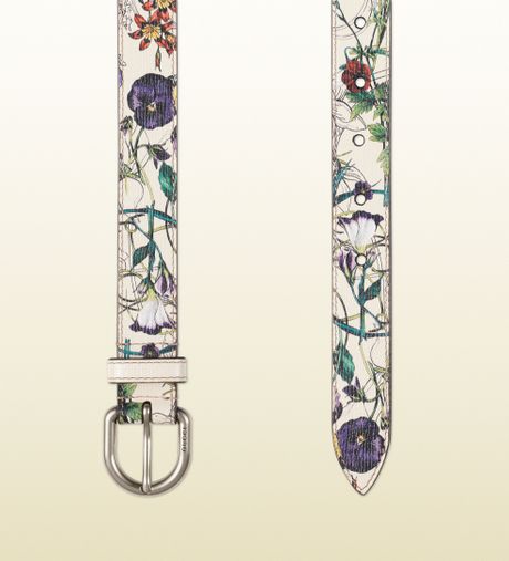 gucci belt floral mens