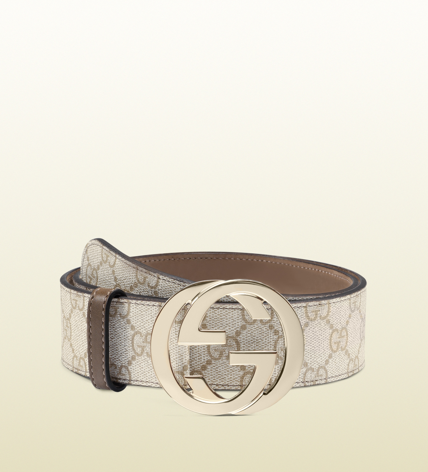 white gucci belt gold buckle