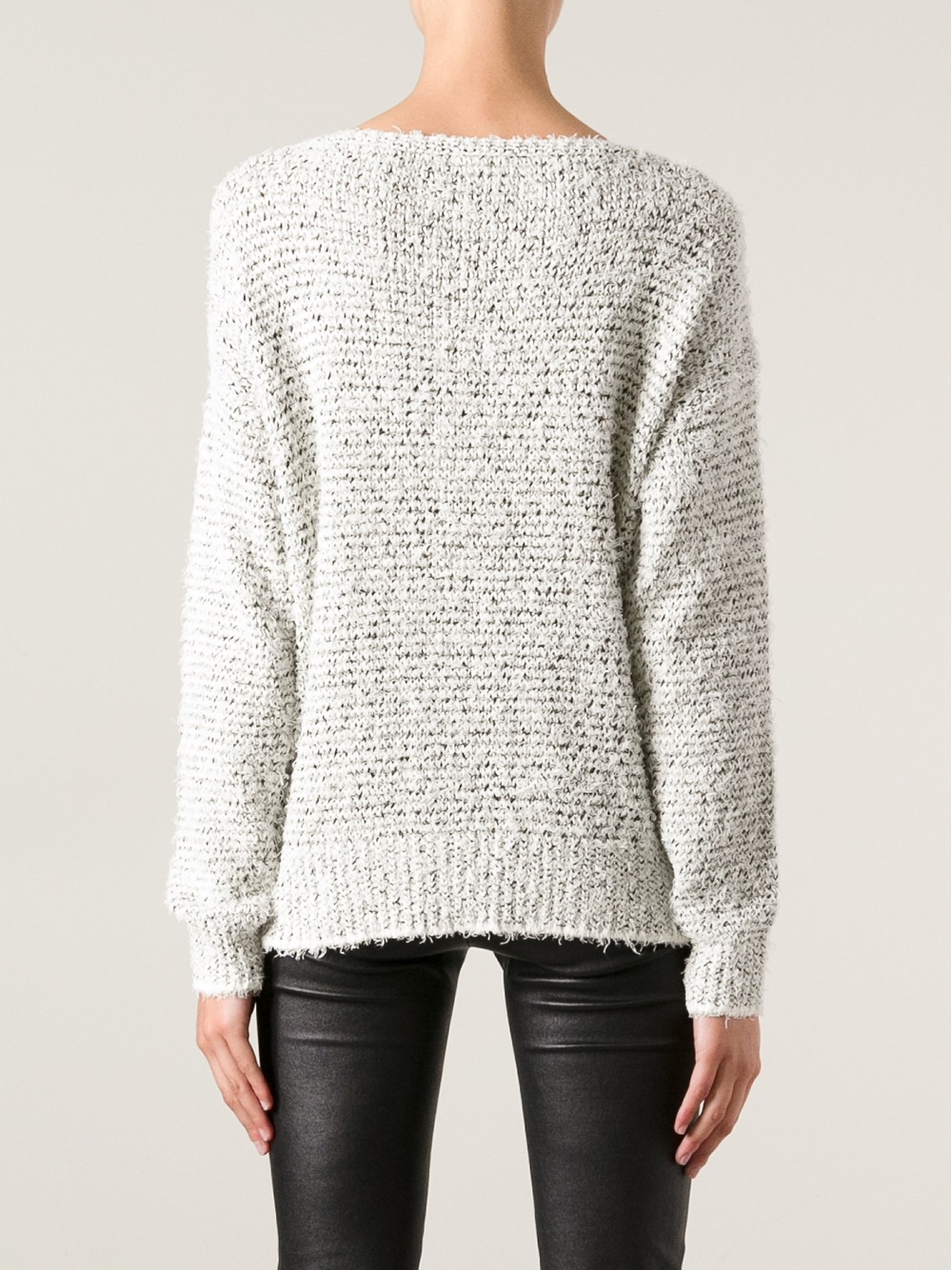 Joie Camille Knit Sweater in White - Lyst