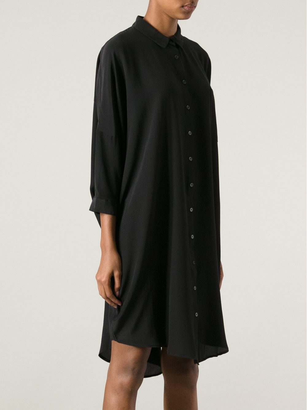 Kokoon Oversize Shirt Dress in Black | Lyst