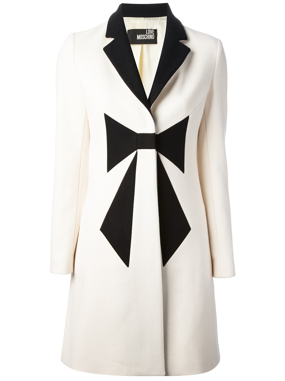 Moschino Clothes Moschino White Jacket Love Moschino Bow Front