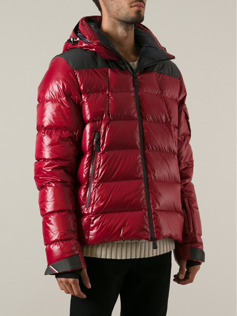 3 MONCLER GRENOBLE Puffer Jacket in Red for Men - Lyst