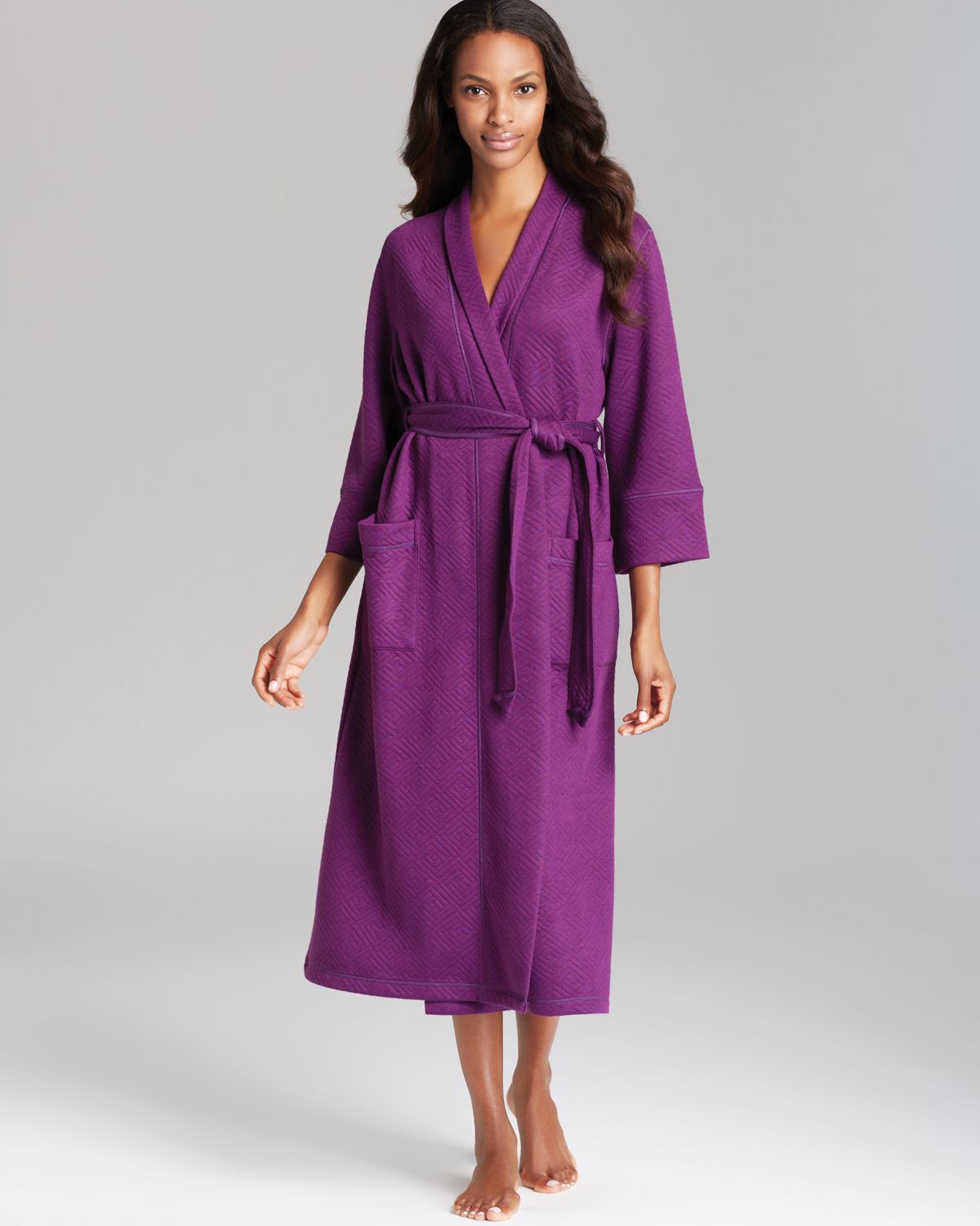 Natori Deco Robe in Purple - Lyst