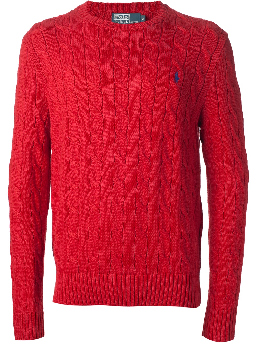 Polo Ralph Lauren Cable Knit Sweater in Red for Men | Lyst UK